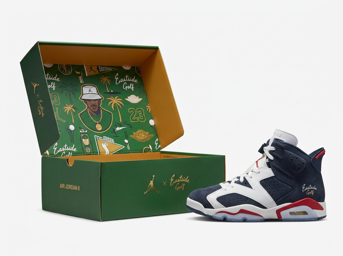 Air Jordan 6 G x Eastside Golf Sneaker and Collector Box